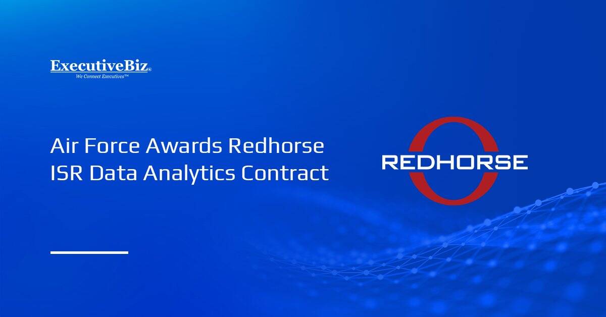 Redhorse logo. Redhorse secured a $14M sole-source contract from SAF/CDM to support AI-enabled ISR decision-making.