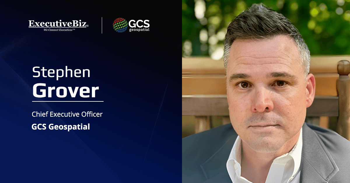 Stephen Grover, CEO of GCS Geospatial. Grover said that the achievement shows initiative and innovation