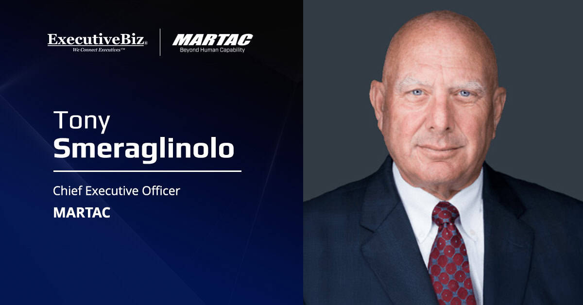 MARTAC CEO Tony Smeraglinolo. Maritime Tactical Systems has appointed Tony Smeraglinolo as its new chief executive officer.