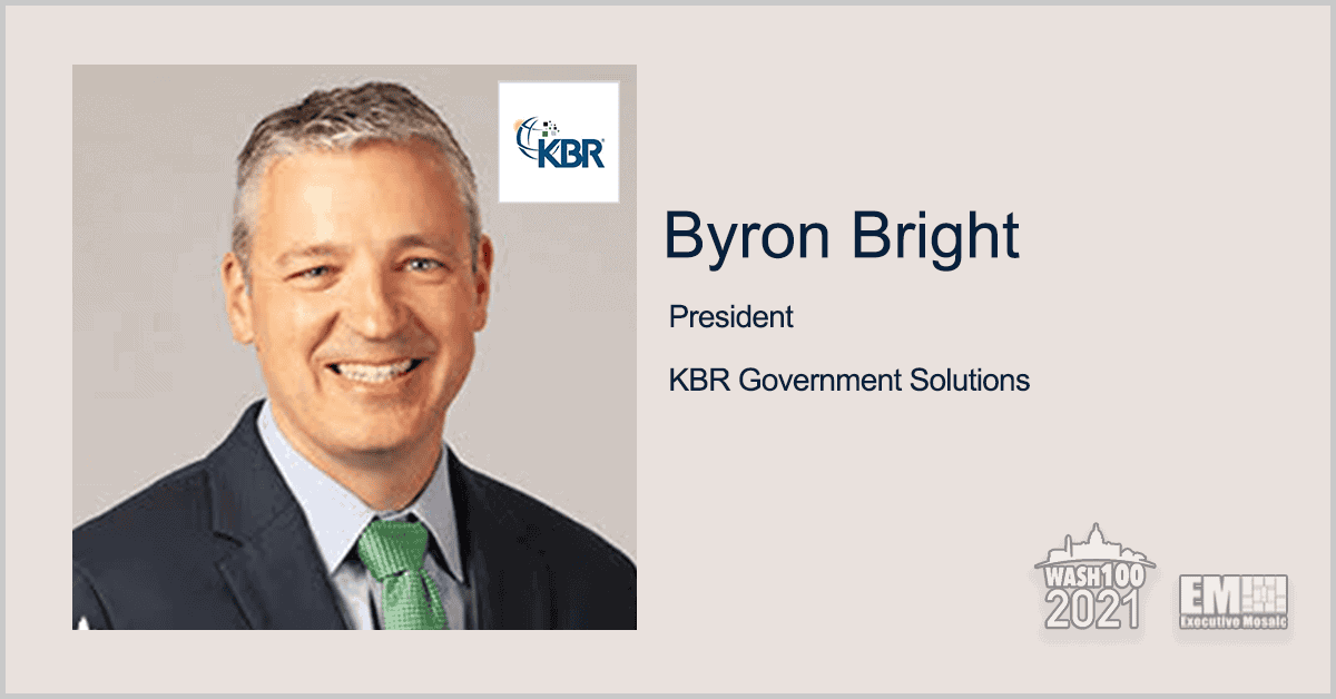 KBR Wins $120M in Task Orders to Support Navy Aircrew Training, Aircraft Protection Systems; Byron Bright Quoted