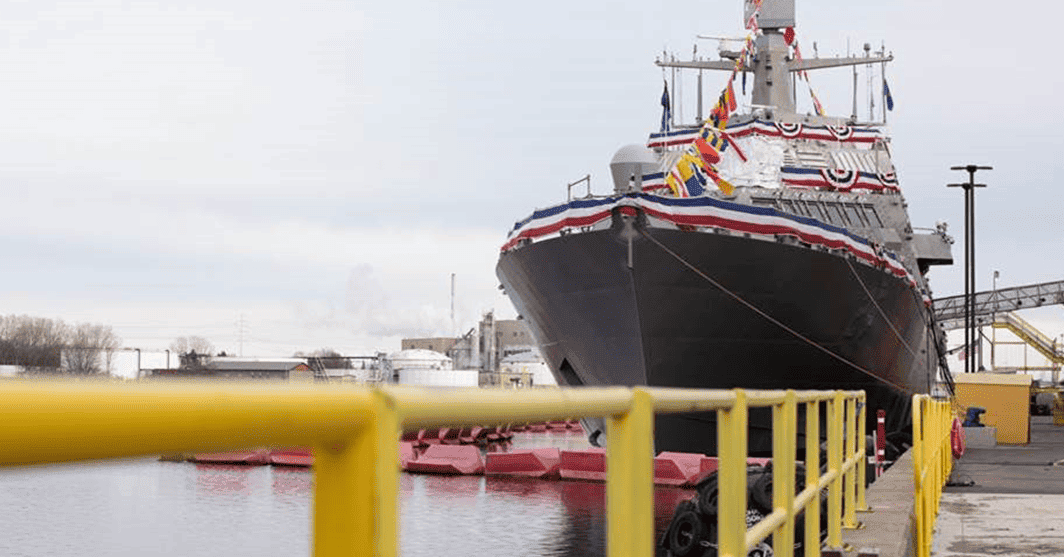 Navy Christens Lockheed-Made USS Marinette