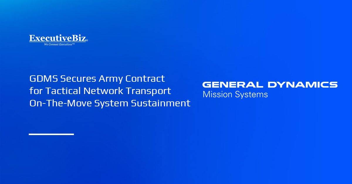 The Army has awarded General Dynamics a $49.9 million contract for the sustainment of its TNT-OTM system.