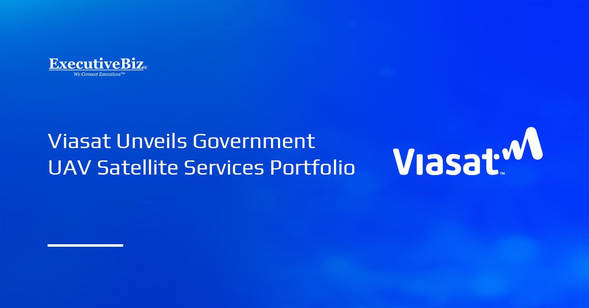 Viasat logo. Viasat launched VuaLe, a portfolio of government UAV satellite services.