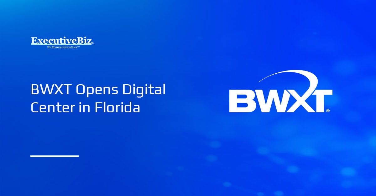 BWX Technologies logo. BWXT launched a digital center in Melbourne, Florida, to support digital transformation efforts.