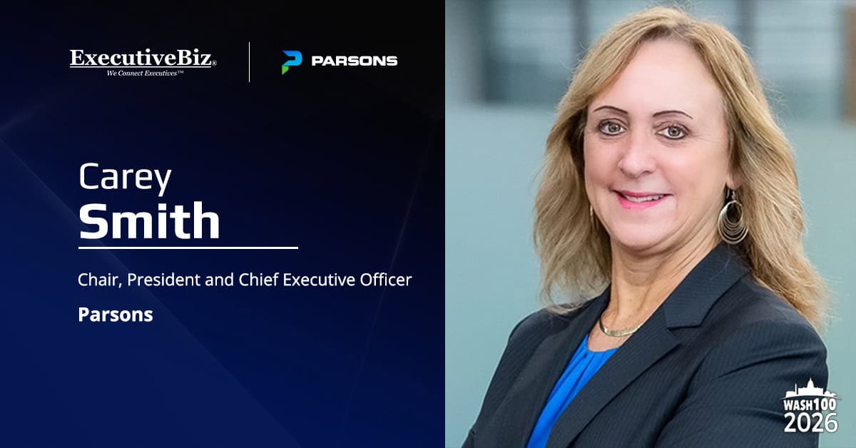 Carey Smith. The CEO of Parsons commented on the $91M extension of the company's OSIS II contract with the State Department.