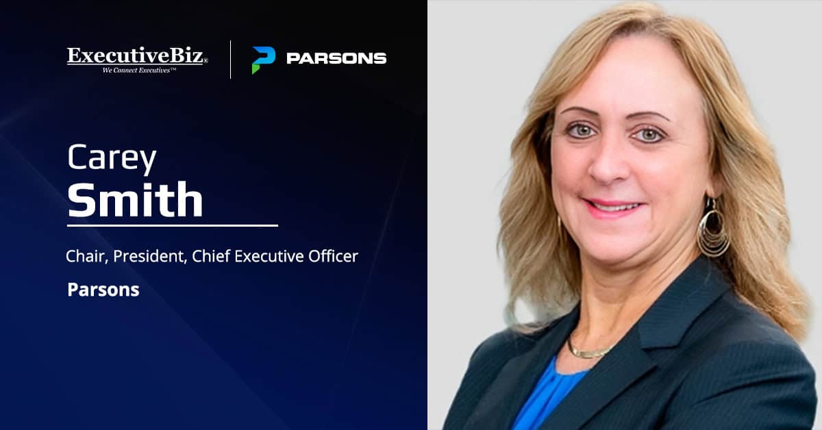 Carey Smith, chair, president and CEO of Parsons. Smith said Parsons is a rapid developer of transformative technologies.