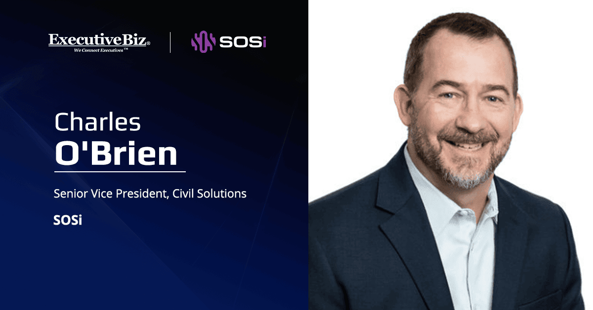 Charles O'Brien. The SOSi SVP for civil solutions sat down for his newest Spotlight interview.