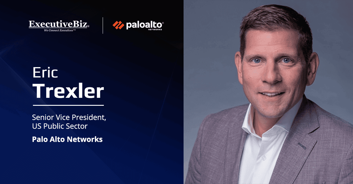 Eric Trexler, public sector SVP at Palo Alto Networks. Trexler discussed AI security in a new interview.