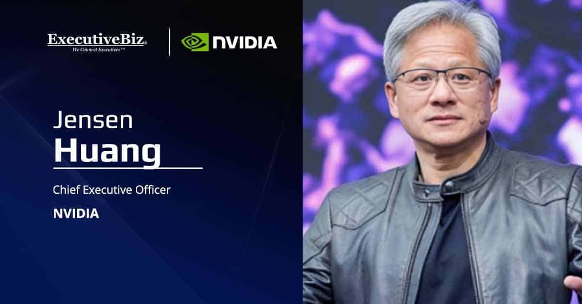 Jensen Huang, CEO of NVIDIA. Huang signed the first NVIDIA Blackwell wafer made in the U.S.