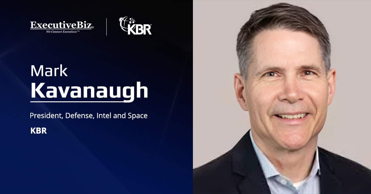 KBR's Mark Kavanaugh. The U.S. Space Force awarded KBR a task order for digital engineering and assured communications.