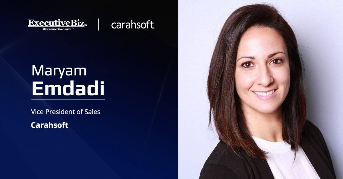 Carahsoft's Maryam Emdadi. RUCKUS Networks and Carahsoft have partnered to offer secure networking to federal agencies.