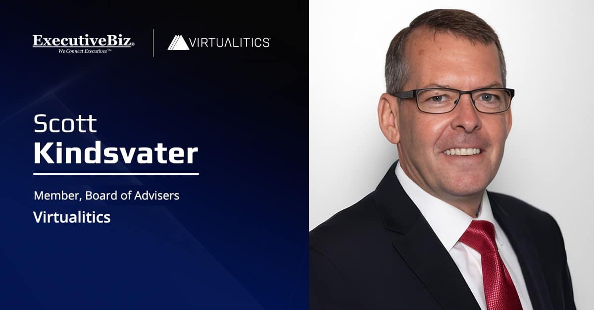Retired U.S. Air Force Lt. Gen. Scott Kindsvater. Virtualitics has named Kindsvater as a member of its board of advisers