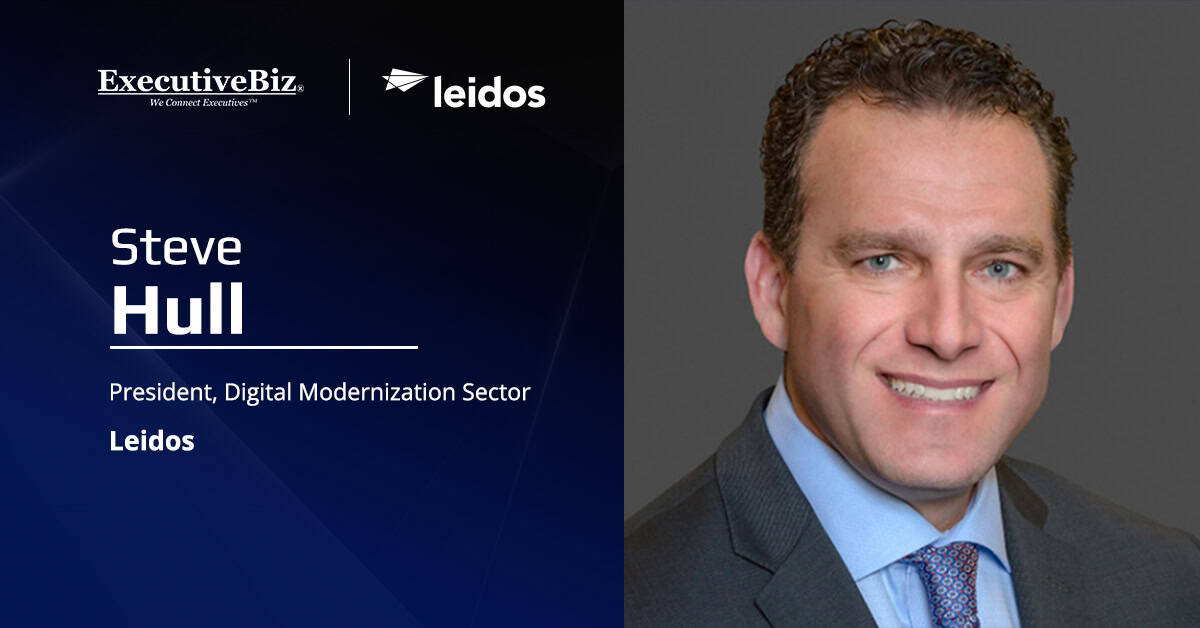 Steve Hull, president of Leidos' digital modernization business. Hull commented about Leidos' new contract from the Air Force