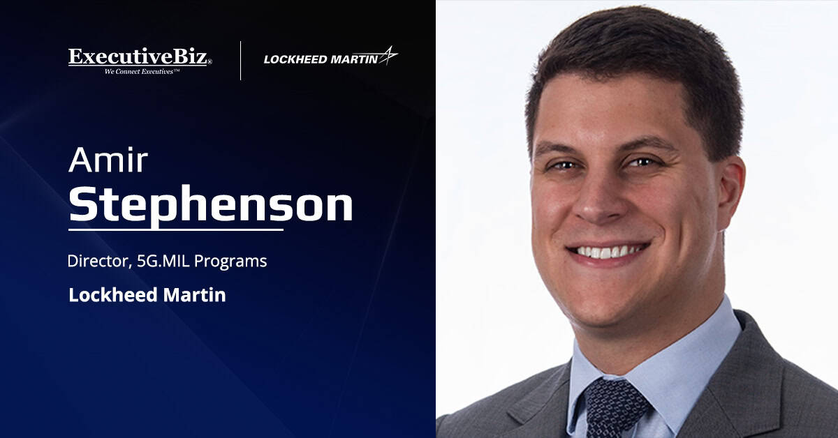 Amir Stephenson. The director of Lockheed’s 5G.MIL programs, commented on the 5G-enabled drone detection prototype.