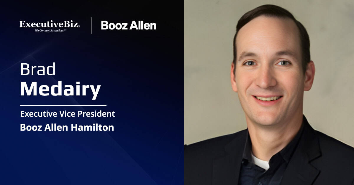 Brad Medairy, executive vice president at Booz Allen Hamilton. Medairy comments about AI's role in cybersecurity