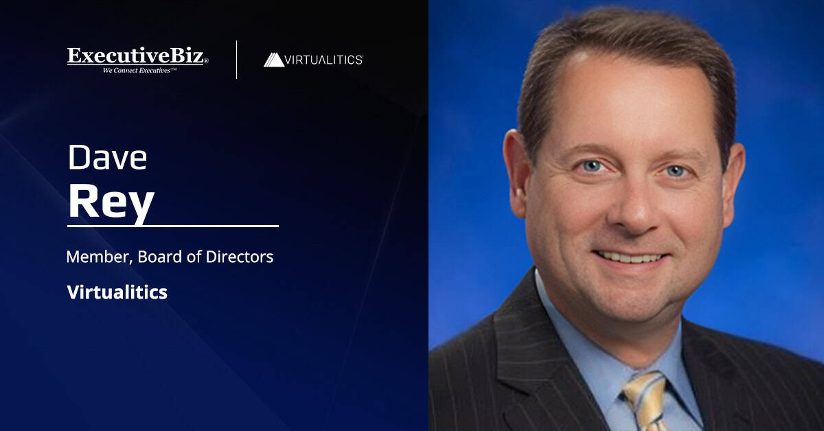 Dave Rey. Salesforce Public Sector President Dave Rey joined Virtualitics' board of directors.