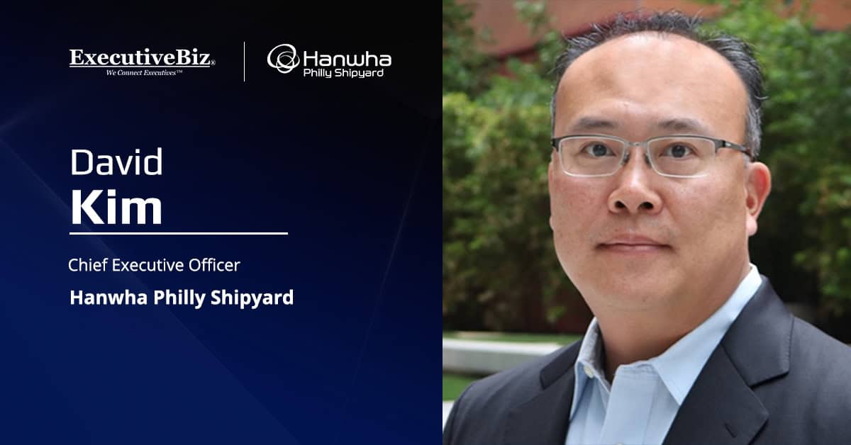 David Kim, CEO of the Hanwha Philly Shipyard. Kim talked about modernization plans for the Hanwha Philly Shipyard