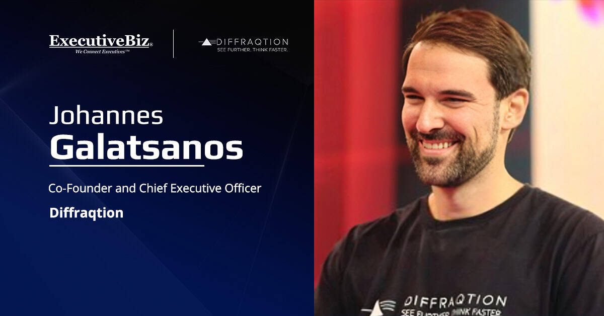 Diffraqtion's Johannes Galatsanos. Escape Velocity invested in Diffraqtion to support the development of its quantum camera.