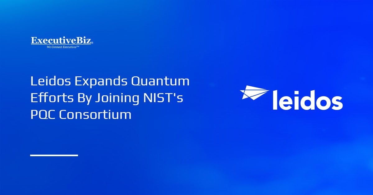 Leidos' logo. Leidos has announced its participation in NIST's Post-Quantum Cryptography Consortium