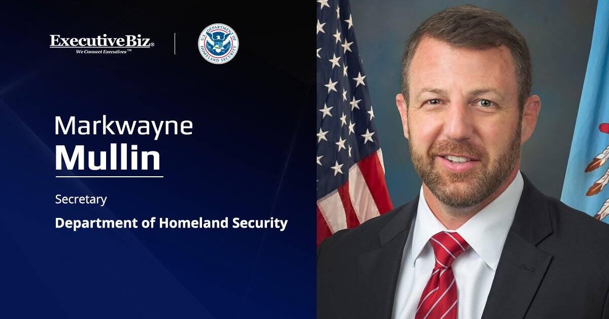 Markwayne Mullin. The Oklahoma senator was confirmed as secretary of Homeland Security.