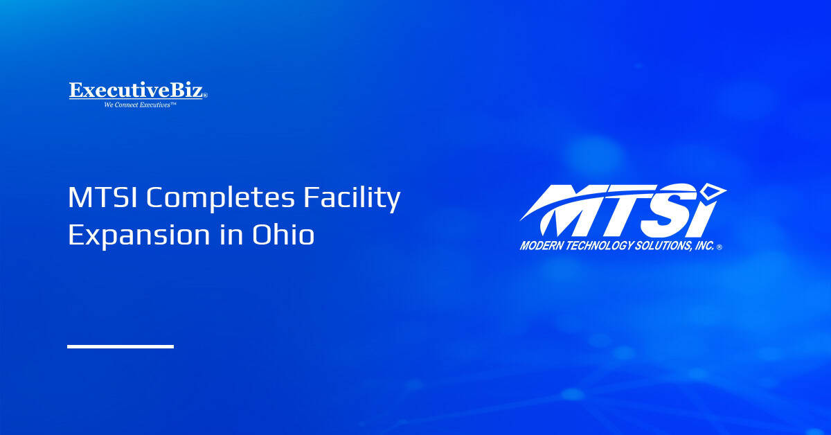 MTSI Completes Facility Expansion in Ohio Modern Technology Solutions Inc. logo. MTSI has completed an expansion of its facility in Dayton, Ohio.