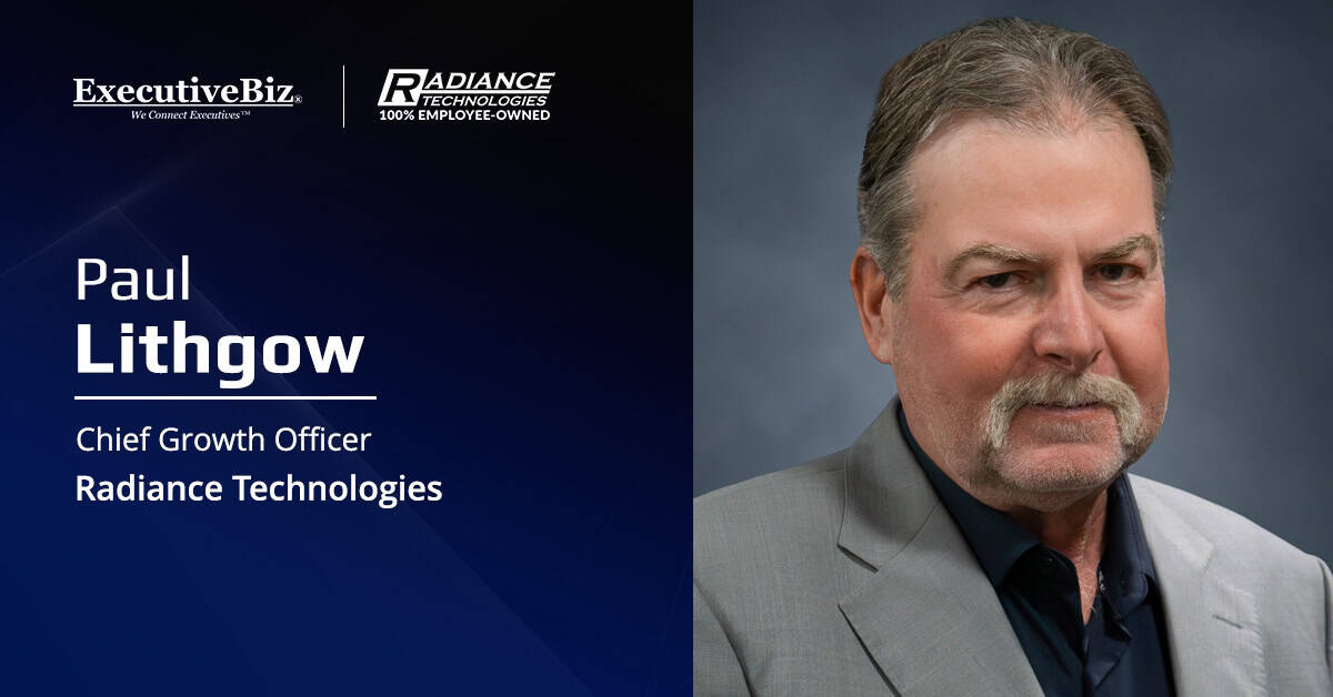 Paul Lithgow. Radiance Technologies appointed Paul Lithgow as chief growth officer.