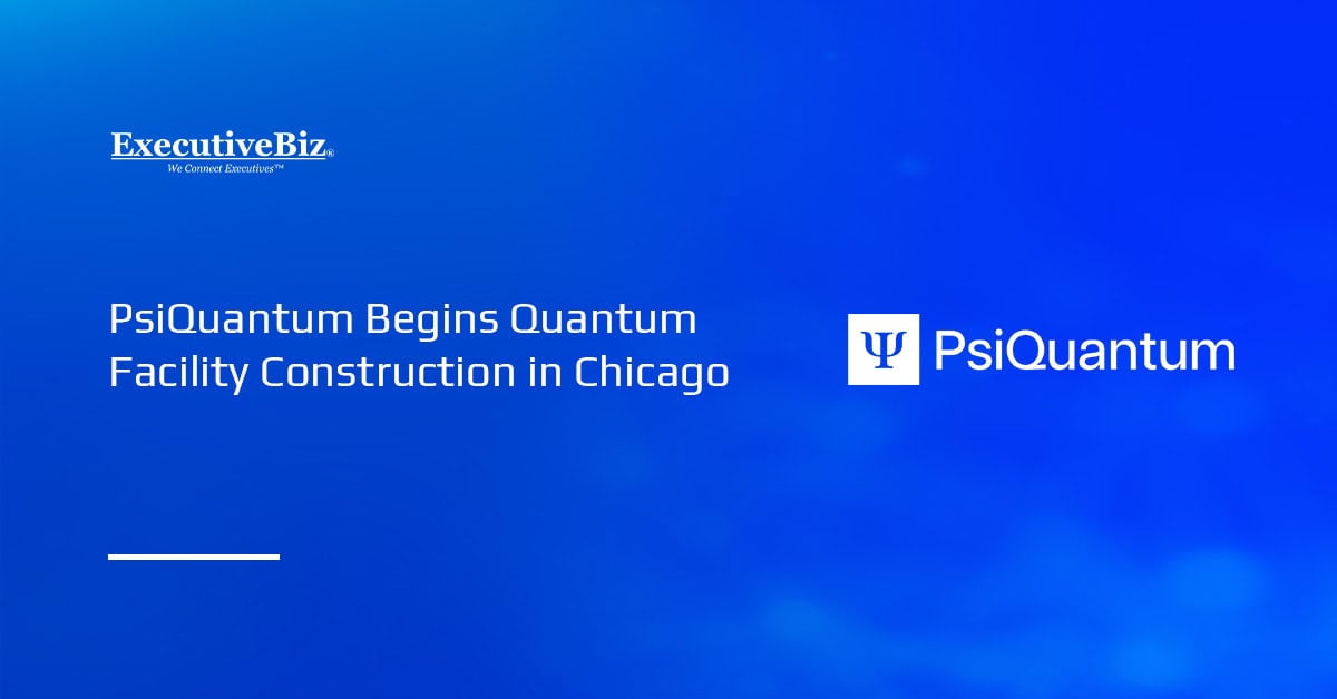 PsiQuantum logo. PsiQuantum has begun construction of a quantum computing facility in Chicago.