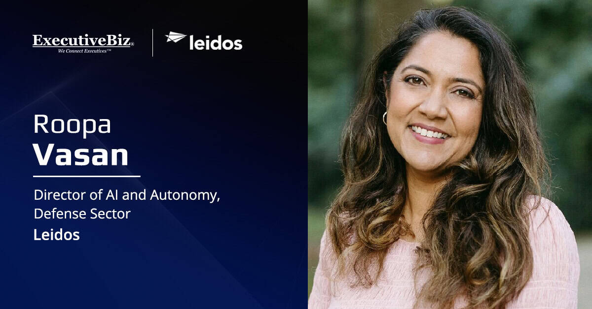 Roopa Vasan. The Leidos executive discussed why AI needs to operate at the edge.