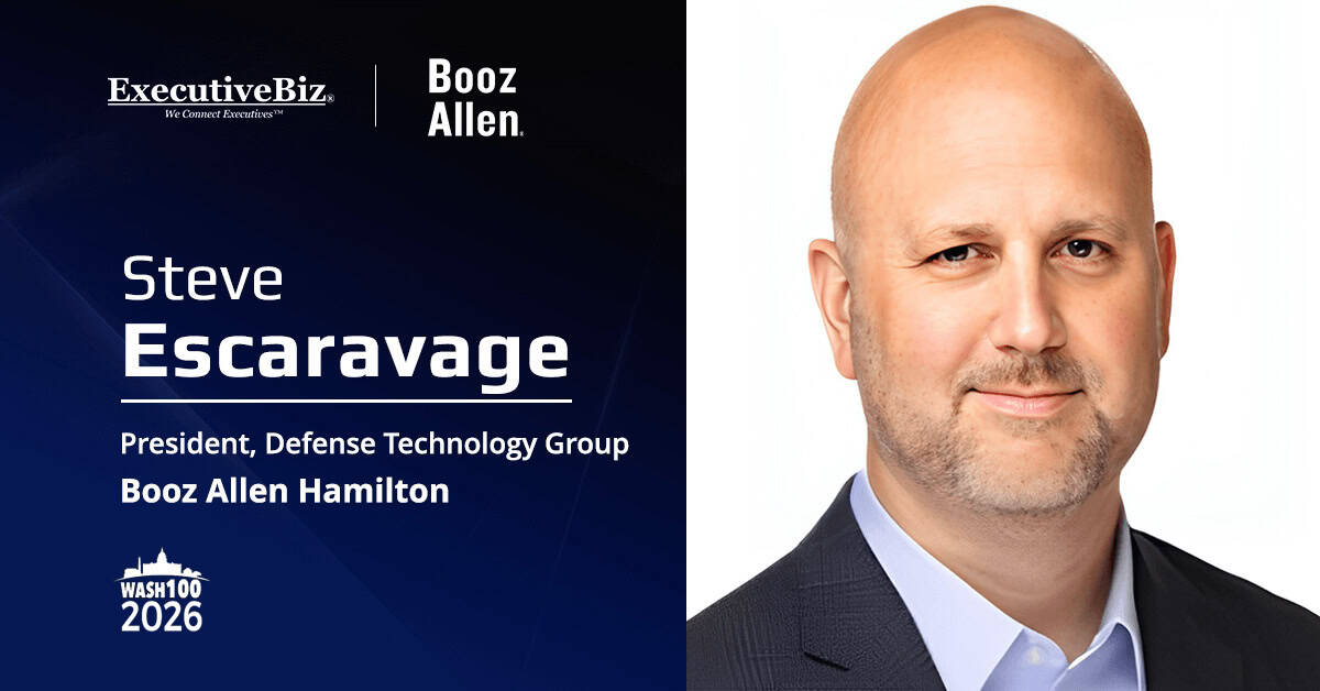 Steve Escaravage. The Booz Allen president commented on the investment in Hadean.