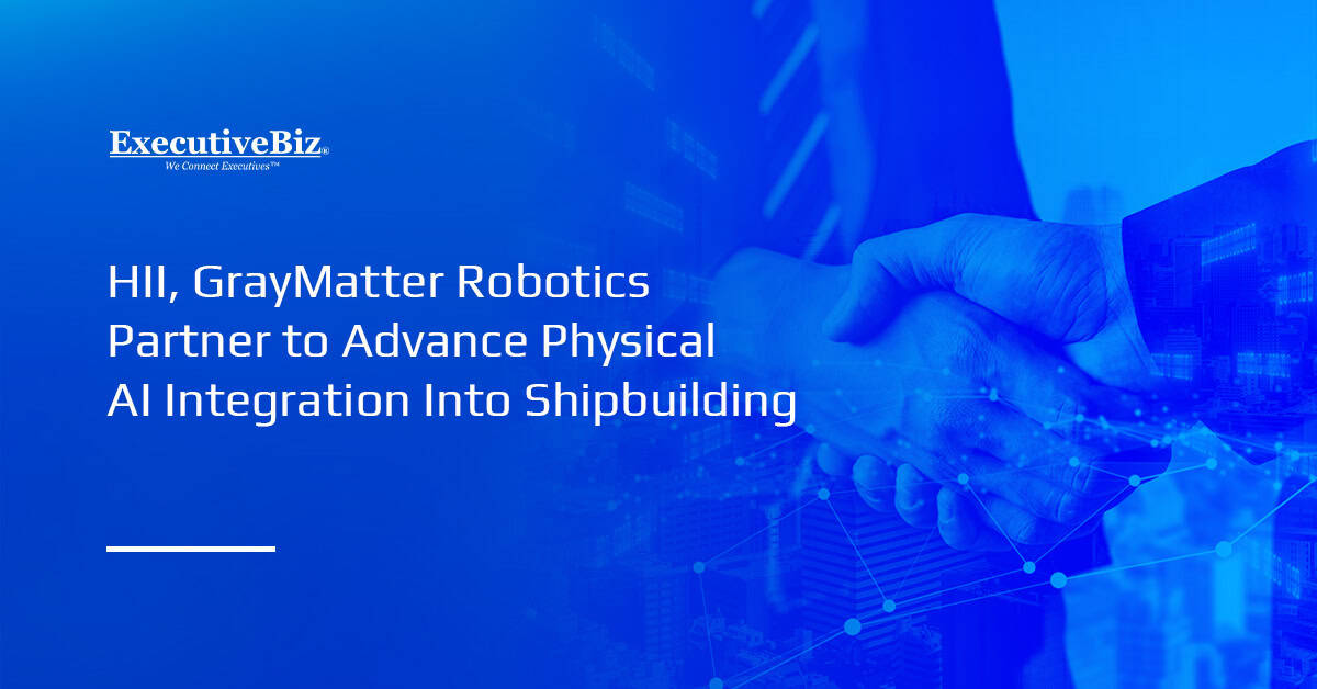 Partnership. HII and GrayMatter Robotics have partnered to assess the use of physical AI in shipbuilding.