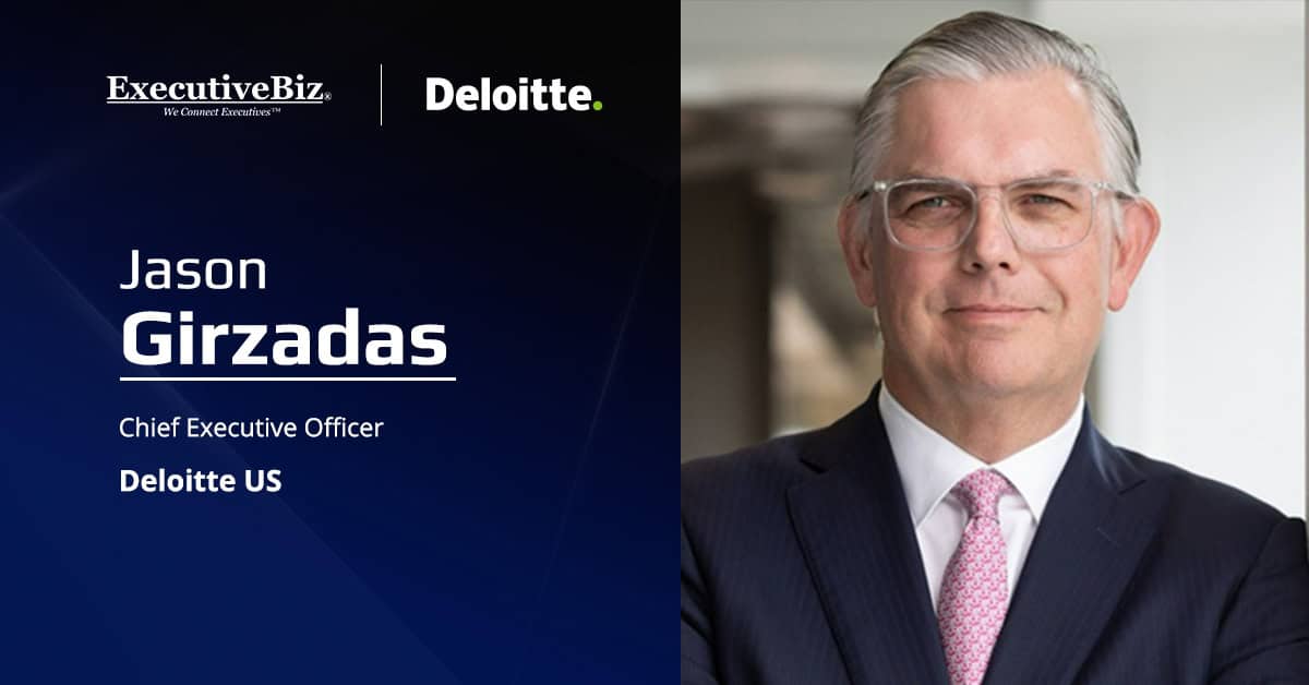 Jason Girzadas, CEO of Deloitte US. Girzadas said the practice will support secure AI deployment at scale.