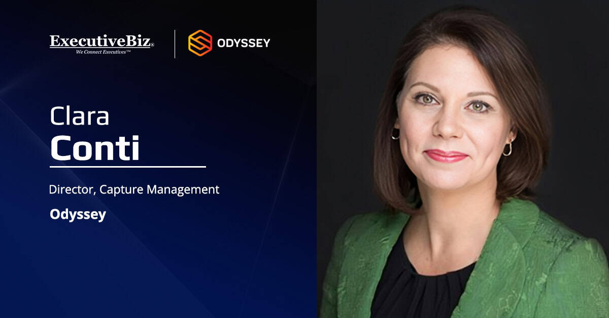 Clara Conti, director of capture management at Odyssey. Conti previously served as an executive at Obscurity Labs and Red Hat