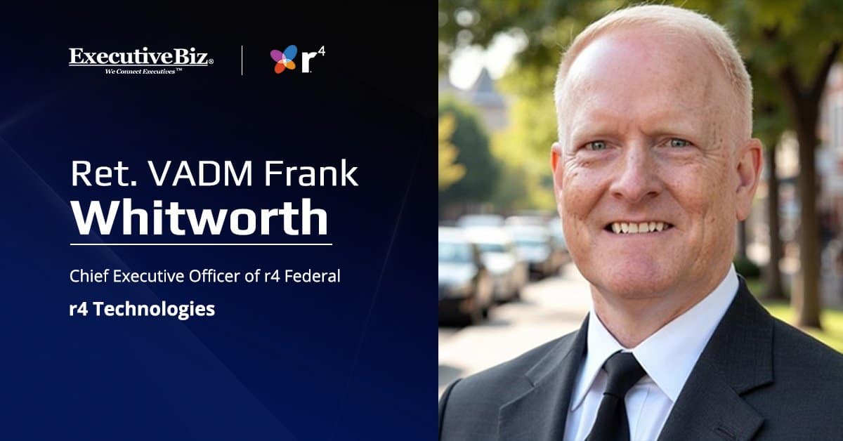 Frank Whitworth. The retired U.S. Navy vice admiral has been named CEO of the r4 Technologies subsidiary r4 Federal.