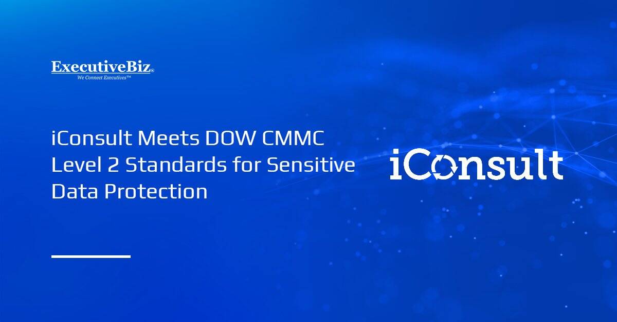 iConsult logo. iConsult secured CMMC Level 2 certification.