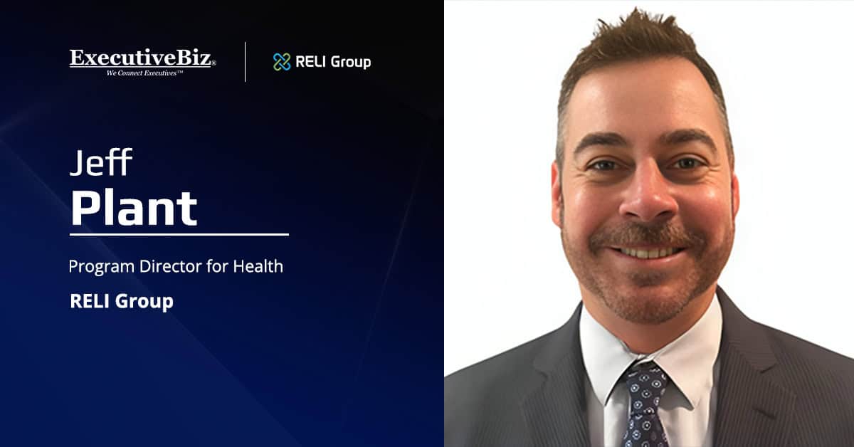 RELI Group Program Director Jeff Plant. RELI Group has named Jeff Plant as program director for health.