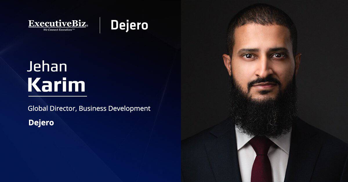 Jehan Karim. The Dejero global director of business development spoke to ExecutiveBiz about cyber, wireless and 5G.