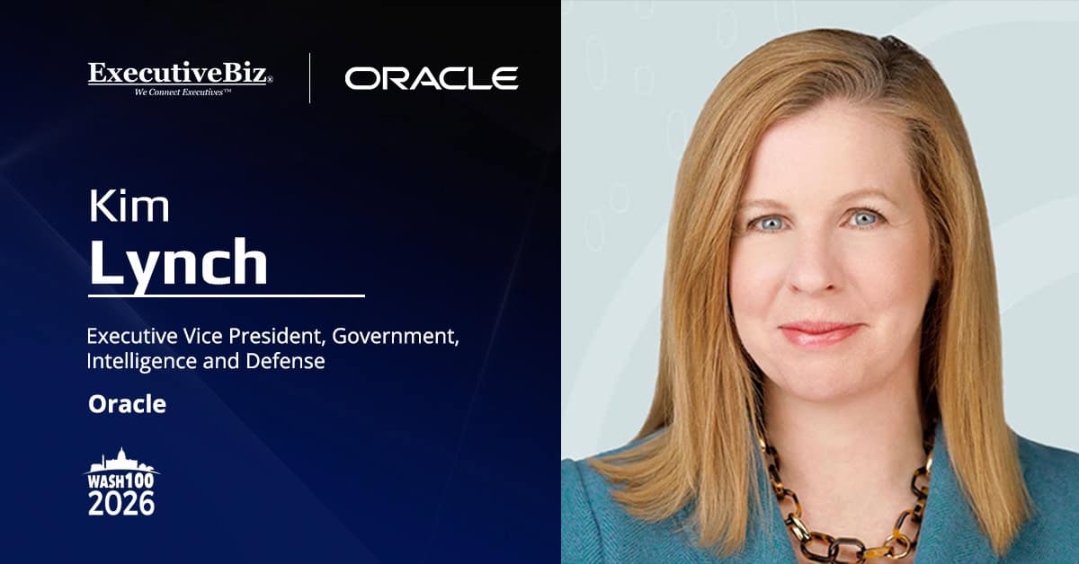 Kim Lynch. The Oracle EVP commented on the launch of the Defense Industrial Base Isolated Cloud Environment.