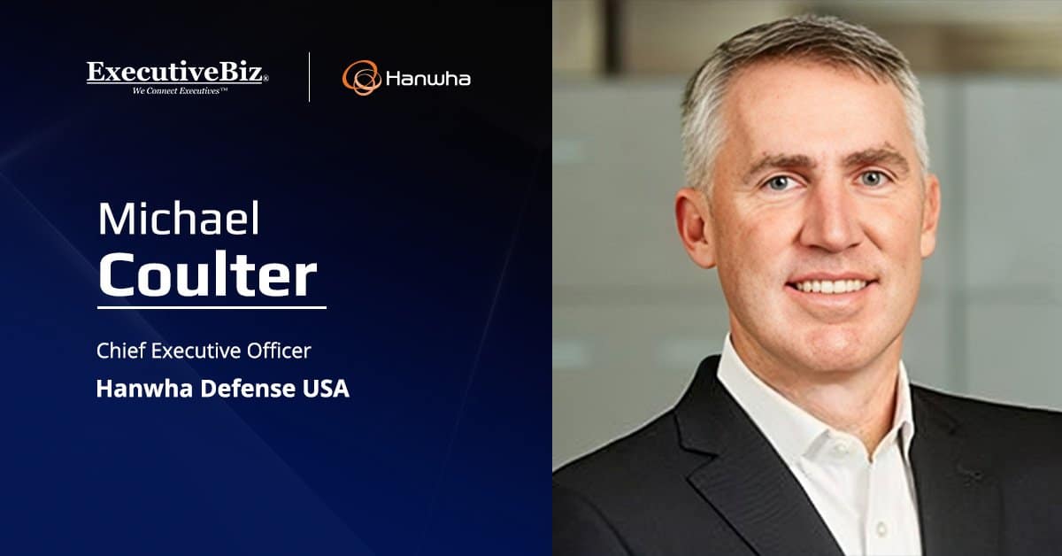 HDUSA CEO Michael Coulter. Hanwha Defense USA and Magnet Defense have partnered to build medium unmanned surface vessels.