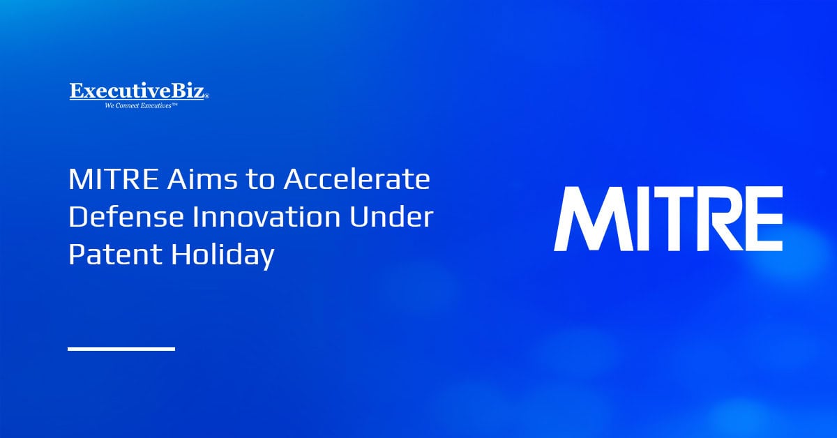 MITRE logo. MITRE announced that it is opening its IP portfolio to industry