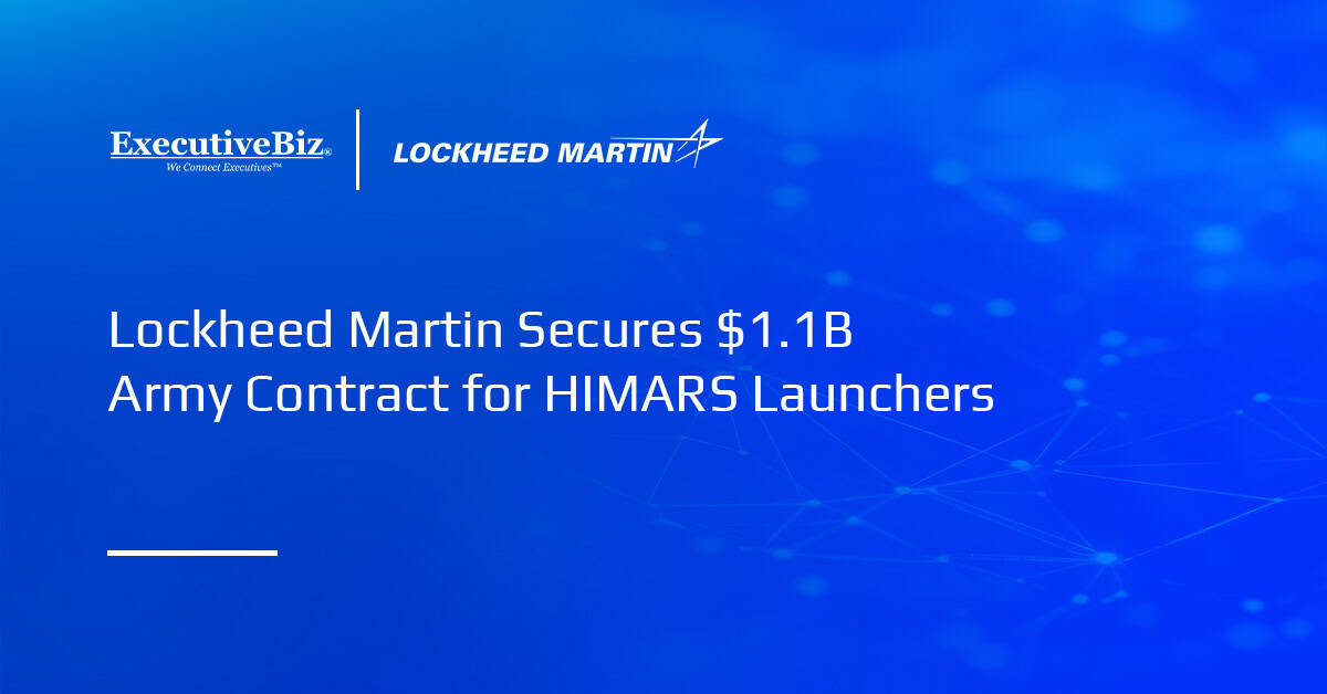 Lockheed Martin logo. The U.S. Army has awarded Lockheed Martin a contract for HIMARS launchers.