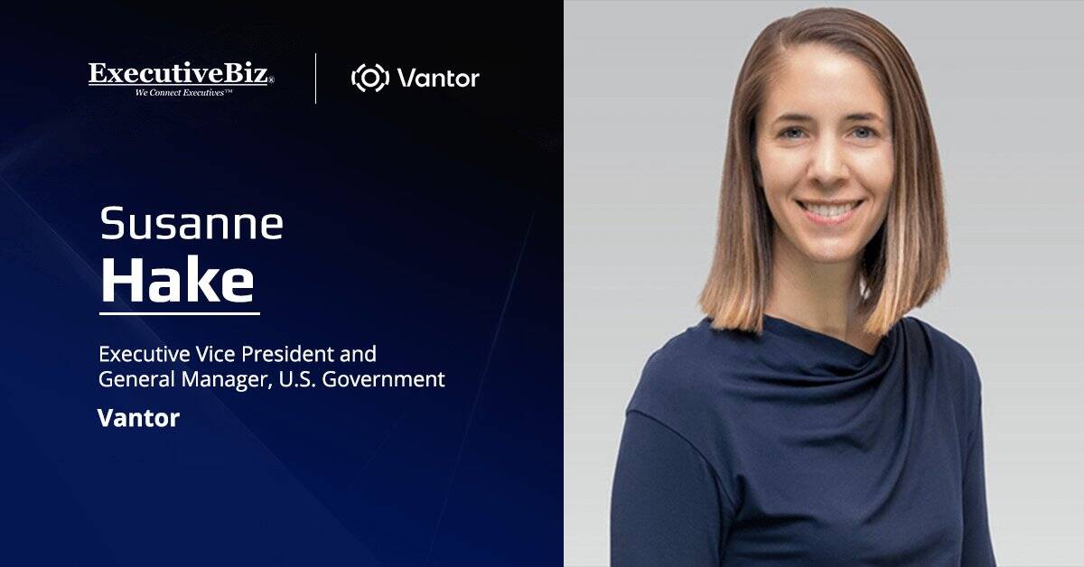 Susanne Hake, EVP and GM for U.S. government at Vantor. Hake commented about Vantor's new NGA contract