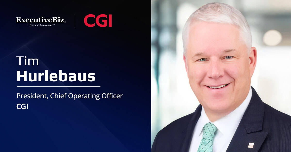 Tim Hurlebaus, president and chief operating officer at CGI. Hurlebaus commented about CGI's partnership with AWS