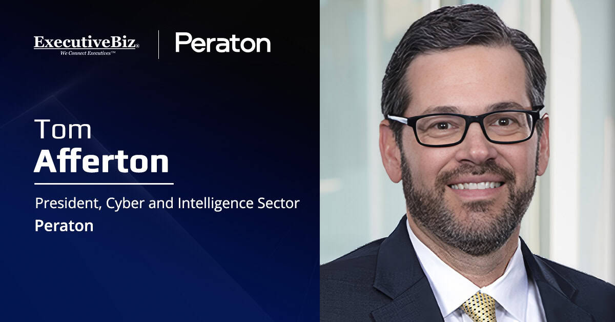 Tom Afferton. Peraton’s Tom Afferton said integrating IRIS into EOD publication workflows aims to accelerate modernization.