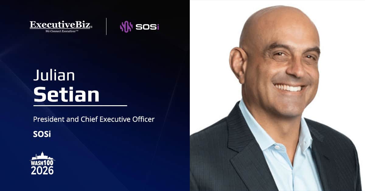Julian Setian. The SOSi CEO commented on the partnership with Janes to deliver military intelligence data.