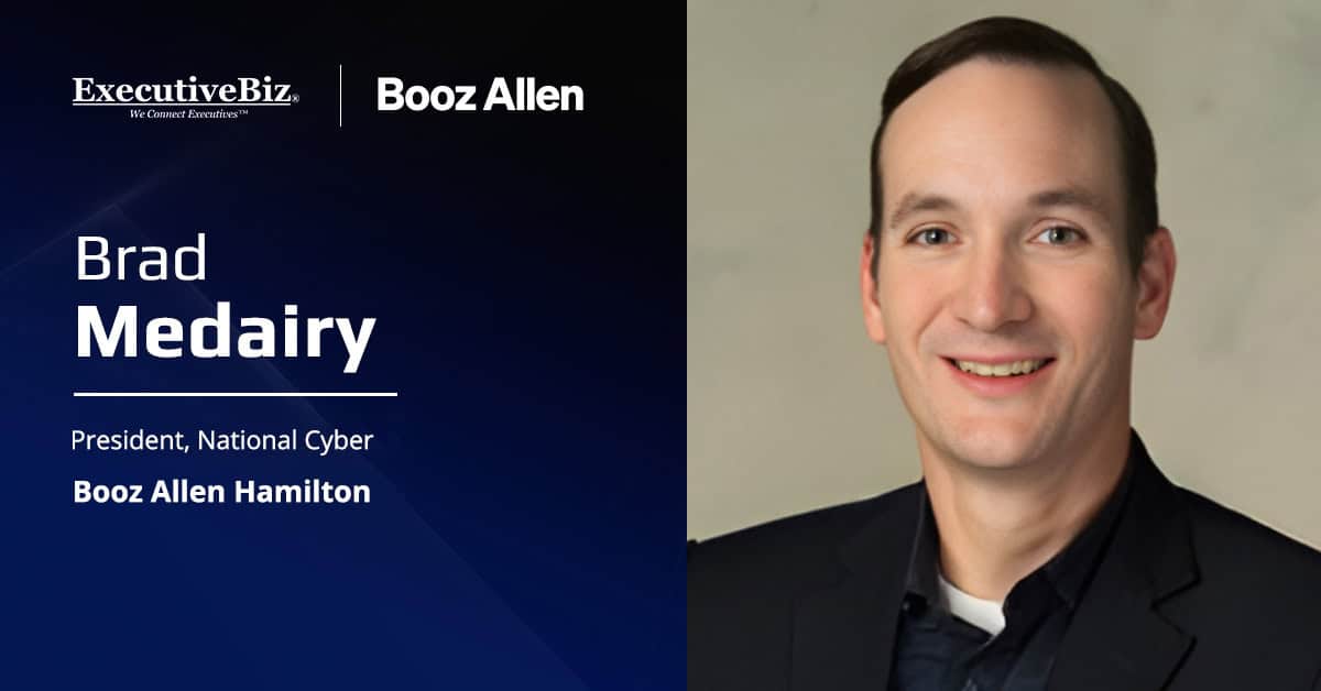 Brad Medairy. The president of Booz Allen's national cyber business has recommended cyber policy reforms.