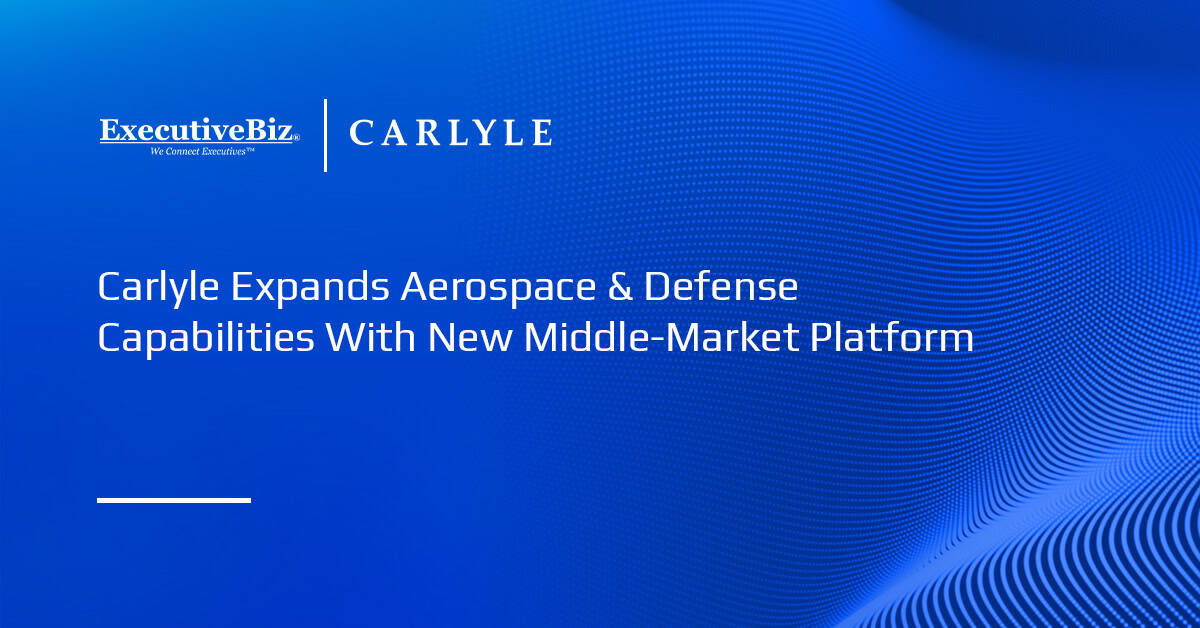 Carlyle logo. Carlyle has launched a middle-market platform to expand aerospace, defense, government and industrial teams.