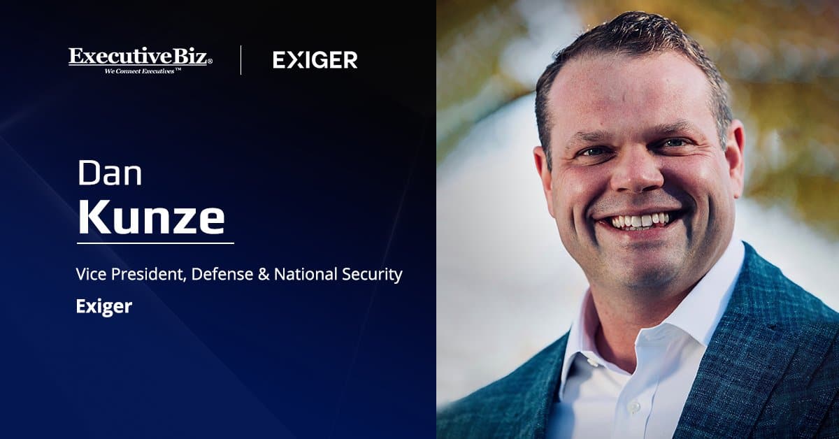 Dan Kunze. Exiger VP Dan Kunze discussed the interconnection of AI, energy and space in Spotlight interview.