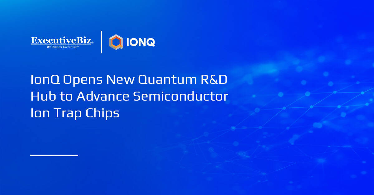 IonQ logo. A ribbon-cutting ceremony was held for the new IonQ quantum R&D hub in Colorado.