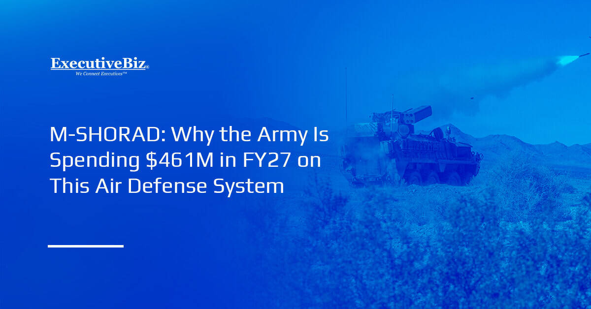 M-SHORAD: Why the Army Is Spending $461M in FY27 on This Air Defense System Maneuver Short-Range Air Defense system. The Army plans to invest $460.9 million in FY27 for the M-SHORAD