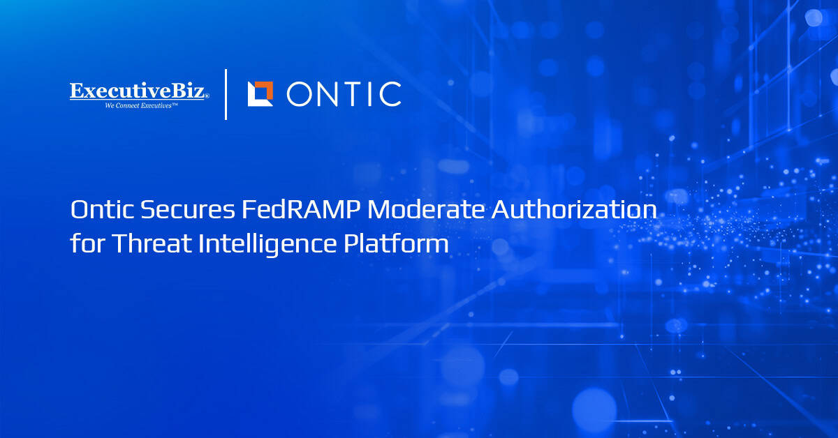 Ontic logo. Ontic has obtained FedRAMP Moderate authorization for its threat intelligence platform.